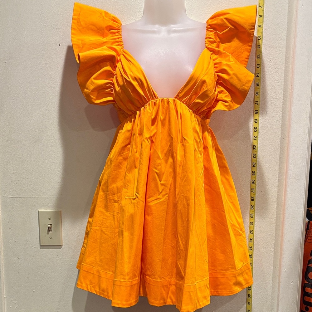 For Love And Lemons Bright Orange Dress